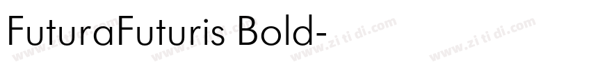 FuturaFuturis Bold字体转换